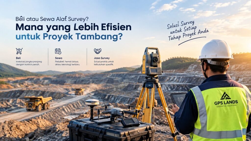 Beli atau Sewa Alat Survey? Mana yang Lebih Efisien untuk Proyek Tambang?